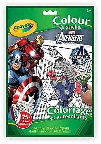 CRAYOLA Avengers Colour & Sticker Book