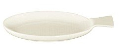 ASA Voyage - Mini plato con forma de pescado, plato pequeño, porcelana, vainilla, 15110140