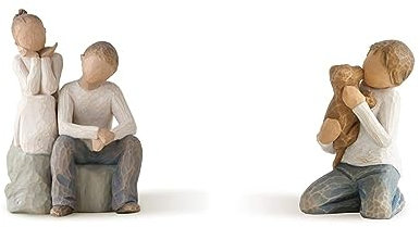 Willow Tree Sister & 2 Brothers Figurine Set