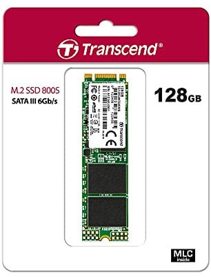 Transcend MTS800S 128 GB M.2 2280 SATA III 6 Gb/s Internal Solid State Drive (SSD) MLC NAND (TS128GMTS800S)