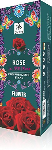 Bâtonnets de parfum naturel Chakra pour une longue durée de vie Aroma- Obtenez un environnement paisible et positif dans votre maison et votre lieu de travail - Bâtons d'encens Rose de qualité supérie