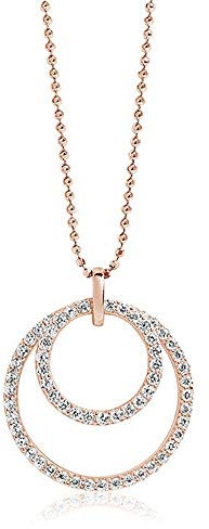 Sif Jakobs Halskette Valenza Due Roségold vergoldet SJ-P0055-CZ(RG)/70