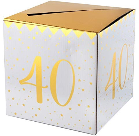 Brief- und Kartenbox 40. Geburtstag Golden Times