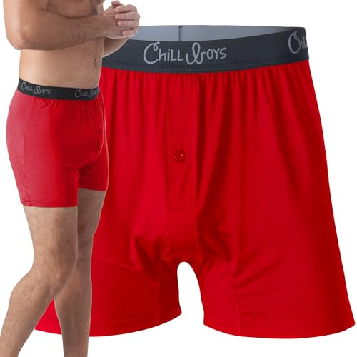 Chill Boys Men's Viscose Made from Bamboo Boxers Boxer Shorts (pack of 1)