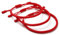 Lucky Buddhist - Handgefertigte Armbänder Tibetische Glücksbringer. für Frauen, Männer, Jugendliche. Einstellbare Größe! Freundschaftsgeschenk, aus Seil gewebte Chakra-Armbänder (3X Rot)