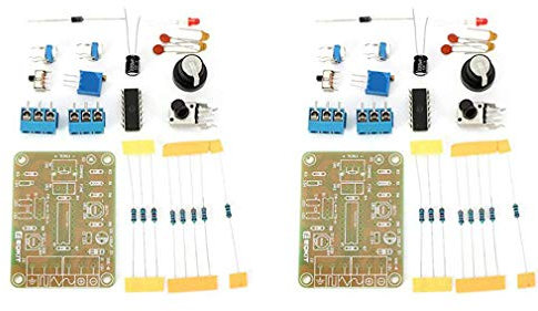 Hailege 2pcs ICL8038 Módulo generador de señal de función monolítica Kit de bricolaje Triángulo cuadrado sinusoidal