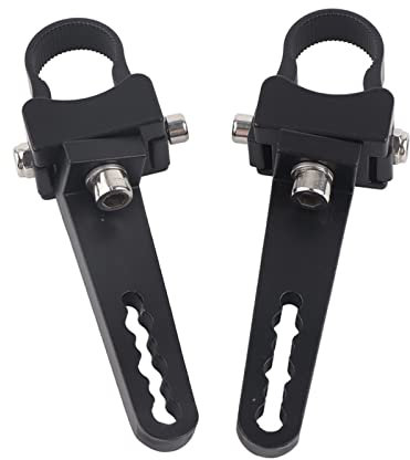 Abrazaderas de soporte de montaje de barra de montaje, tubo de aluminio de 1 3 Abrazaderas de soporte de montaje de barra toroidal/antivuelco LED Camión de automóvil SUV ATV Vehículo(1)