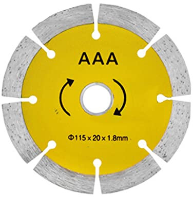 Professional Universal Diamond Blade Cutting Disc Bore Segmented Diamond Angle Grinder Circular Saw Blade Angle Grinder Tile Saw Cutting Porcelain Tiles Granite Marble Ceramics,Yellow,115mm