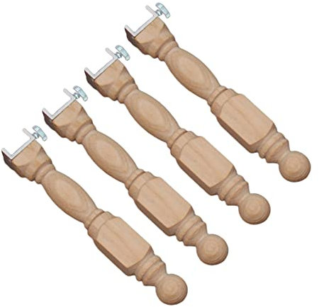 Holz Stickrahmen Standbeine, 4Pcs Hand Stickrahmen Beine Rack, Wood Embroidery Hoop Legs, Wooden Embroidery Hoop Frame Stand, Handarbeits-Kreuzstich-Rack-Ständer für Stickständer