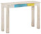 vidaXL Konsolentisch aus Holz, mit rauen Griffen, Weiß, 115 x 35 x 77 cm