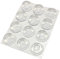 12X Gummifüße Selbstklebend, Gumminoppen Bumper Pads Gummipuffer Transparent Türpuffer Gummi Anschlagdämpfer Silikon Schutzpuffer Elastikpuffer Möbelpuffer für Tür Puffer Furniture
