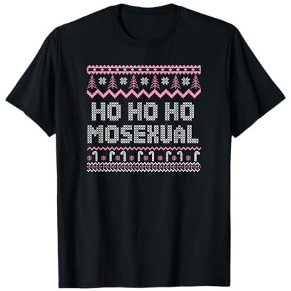 Ho Ho Ho Mosexual Gay Pride Hässlicher Weihnachtsbaum LGBT- T-Shirt