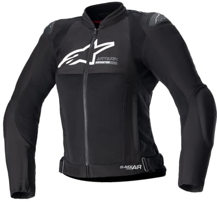 Alpinestars Stella SMX Air Perforierte Damen Motorrad Textiljacke (Black,XXL)