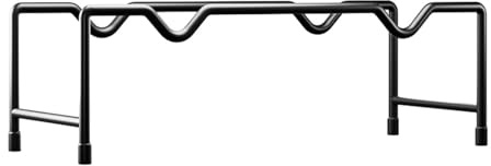 JISADER Hantelständer, Hantelhalter, kompakter, robuster Hantel-Gewichtsständer, Langhantel-Aufbewahrungsständer für Sport, Heim-Krafttraining, Fußpolster 33x11x12cm
