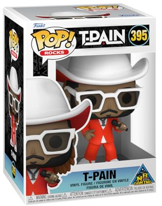 Funko POP! Rocks: T-Pain | Offizielles Musik Merch - Vinyl Sammelfigur als Regal Deko - Geschenkidee zum Geburtstag für Fans und Sammler
