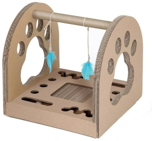 Carton+Pets Kratzbaum für Katzen Fun Park Pappe Bronze