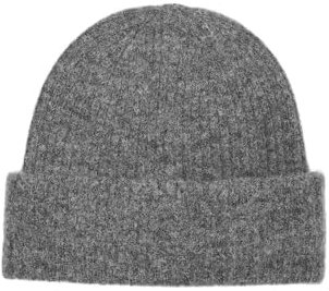 SELECTED FEMME Female Mütze Geripptes Wollgemisch