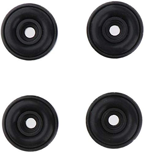 Malloy 4 StüCk/Set Schwarzer Aluminium Lautsprecher CD Spieler Platten Spieler Funk VerstäRker Fuß Polster Matte StäNder Schrank Isolations Basis