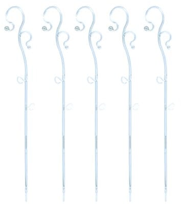 Tymar Orchideenstab, Orchideenunterstützung Kunststoff (39 cm, Transparent)