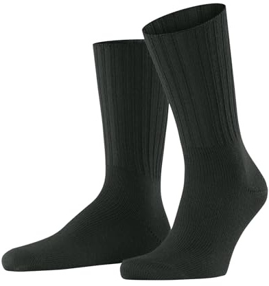 FALKE Men's Nelson M So Wool Plain 1 Pair Socks, Green Forest 7474, 5.5-8