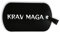 Lauthings Martial Arts Israel Krav Maga Schlüsselanhänger, Militär-Stil, Erkennungsmarke, Edelstahl, Schwarz, Schwarz , One size