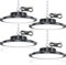 TASINUO LED Werkstatt Deckenleuchte 100W 4 Stück,10000LM 7000K UFO Industrielampe Hallenstrahler Werkstattlampe, IP65 Wasserdicht Kellerlampe, Garagenlampe LED Strahler für Fabriken Garage Lager