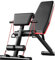 CHDWEY Trainingsgeräte Kurzhantelbank Sit-ups Trainingsgeräte Haushalts-Multifunktionshilfebrett Fitnessstuhl Sitzbank(Red)