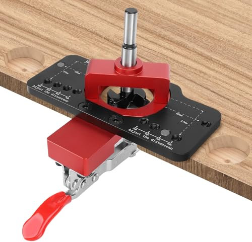 Ensemble de Gabarit D'installation de Charnière de Porte Dissimulée de 35 Mm, Outil de Perçage Rapide pour la Maison et le Travail du Bois, Ensemble D'outils de Localisation de
