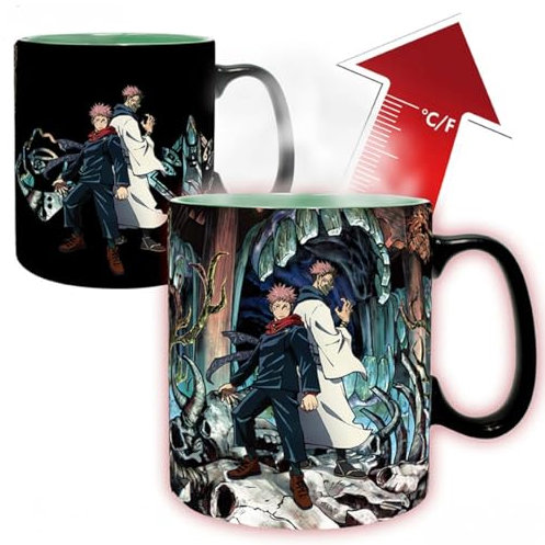 JUJUTSU KAISEN - Mug HeatChange- 460ml- Itadori & Sukuna -cardboard