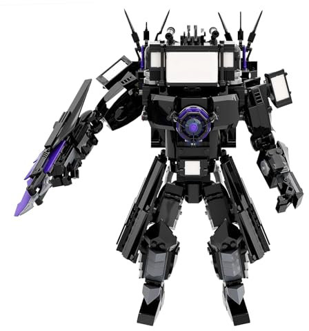 Bentex Toilet Upgraded Titan TV Man Figure Building Block Set, Upgraded Cameraman Speakerman Game Model Collectible Building Bricks Birthday Gift for Adults Fans (857pcs)
