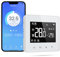 Tuya Termostato collegato Termostato Caldaia Gas, Termostato Programmabile Intelligente WiFi con Display LED Touch, Compatibile con Alexa e Google HomeComando Vocale e Distanza, 3A, Parete (A)