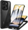 CENHUFO für Xiaomi Redmi Note 14 4G Hülle, 360 Grad Schutzhülle mit Eingebautem Displayschutz, Robust Stoßfest Panzerhülle Outdoor Cover Case komplett Handyhülle für Xiaomi Redmi Note 14 4G -Schwarz
