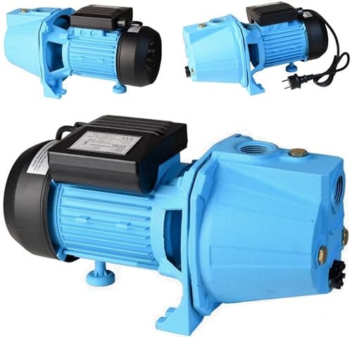 Pompa dell'acqua JET 80S (550 W, 3000 l/h, altezza di mandata 42 m) - per acqua pulita - pompa da giardino, per irrigazione dell'acqua piovana