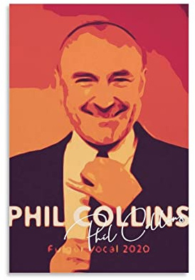 HSYIFF Bild Auf Leinwand Senza Cornice 60 * 90cm Phil Collins Poster Soggiorno Camera da letto Pittura Opera d'arte