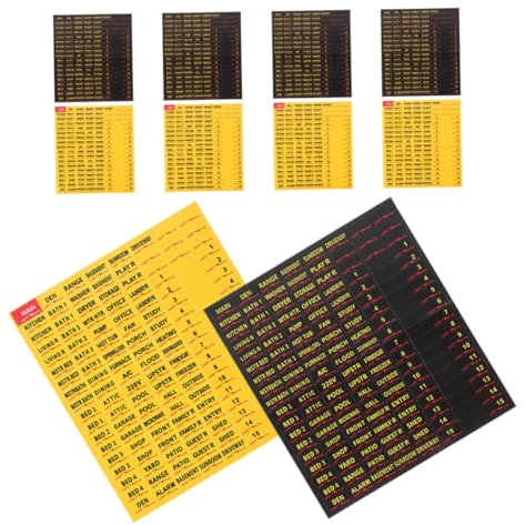 SHINEOFI Lot De 10 Étiquettes Autocollantes Pour Panneaux Électriques