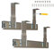 Keyboard Slides Guides 12 14 16inch Heavy Duty All Metal Runners, Ball Bearing Slides for Shelf/Cabinet Drawer, Computer Tray Under Desk Rails, with Adjustable Height Bracket