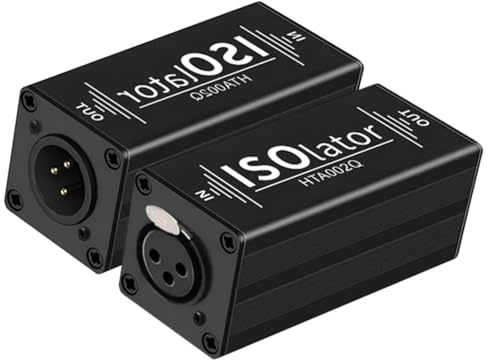 Suoumwa Filtre Isolateur Audio pour Éliminer Les Bruits Audio sur XLR, afin de Supprimer Les Boucles de Masse Courantes dans Le Système Audio.