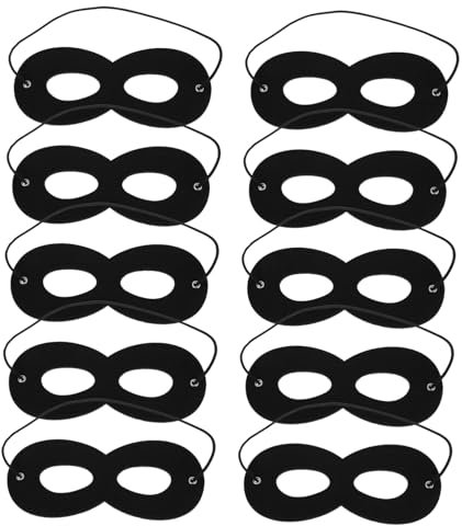 FRCOLOR 10pcs Superhero Eye Masks Felt Masks for Parties Versatile Roleplay Accessories for Costume Events and Superhero Celebrations