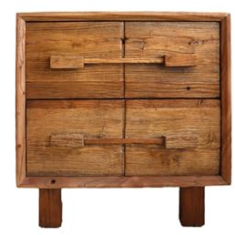 ATREDESES Nachttisch, 50 x 40 x 51 cm, aus Holz, Nachttisch, Massivholz, Wohnzimmer, Sofa, Beistellschrank, Schlafzimmermöbel, geeignet für Hotels, B&Bs usw. Beistelltische Schlafzimmer