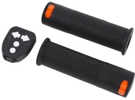 Annadue Blinkerleuchte -Lenker -Griff, Gummi Bequeme Einfache Installation Wireless Fernbedienung Elektrische Scooter Blinker Batterie für Nachtfahrten Betrieben (Black)