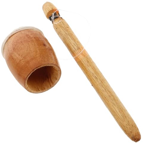 Wooden Drum Sticks Fashion Portable Musical Frog Sound Effect Percussion | Frog Caller Percussion Mallet for Outdoor Travel, Camping, Hiking, Picnic, Backyard, Music, Fun, Rhythm, Play, Activity