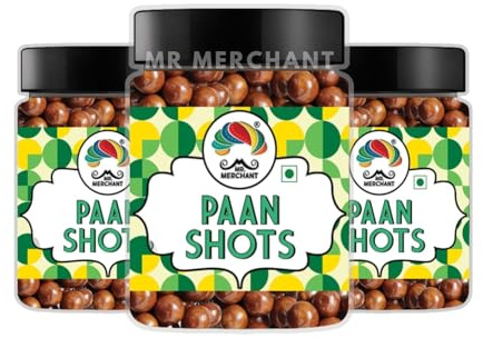 Merchant Paan Shots (Instant Paan, Mouth freshener, Mukhwas) Pan Flavor Candy, 750 g(Pack of 3)