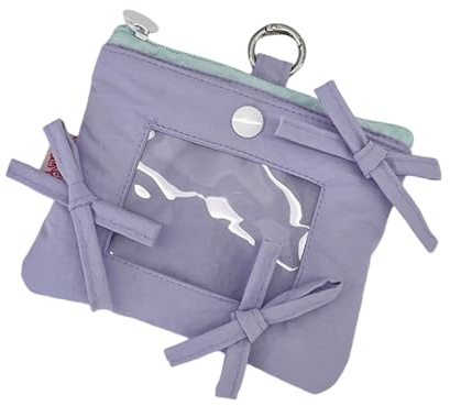 ZBIianxer Porte-Carte Photo, Porte-clés, Carte d ' identité de Dessin animé, Manchon de Protection, Fournitures de Papeterie Scolaire pour Femmes, Populaire coréen