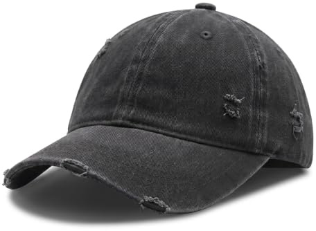 YAMEIZE Retro Baumwolle Baseballmütze - für Damen Herren Baseballkappe Hut Uv-Schutz Unisex Sonnenhut Verstellbare Reisen im Freien