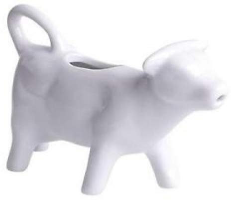 Pot à lait en céramique-vache blanc 0,08 l
