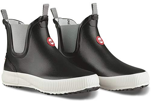 Nokian Footwear Hai Low - knöchelhohe Kurzschaft Gummistiefel für Damen und Herren, handgefertigt aus Naturkautschukmischung, 37 EU, Black