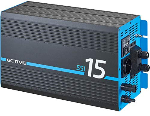 ECTIVE SSI 15 1500W/12V Sinus-Wechselrichter mit MPPT-Laderegler, Ladegerät, NVS- und USV-Funktion