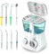 Aquapik® 100 Irrigador Dental Profesional | Elimina placa + Recomendado por dentistas | 8 boquillas, 10 niveles de presión y depósito de 600 ml | Ideal para implantes y ortodoncia.