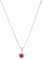 Amor Kette mit Anhänger 925 Sterling Silber Mädchen Kinder Halsschmuck, mit Zirkonia synth., 35+3 cm, Silber, Herz, Kommt in Schmuck Geschenk Box, 2021186