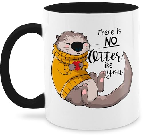 Tasse Tassen 325ml - Statement Sprüche - There is no Otter like you I Otter Geschenk - 325 ml - Schwarz - otter-tasse spruchtasse sarkasmus seeotter kaffetassen otter+geschenk spruchtassen spruch